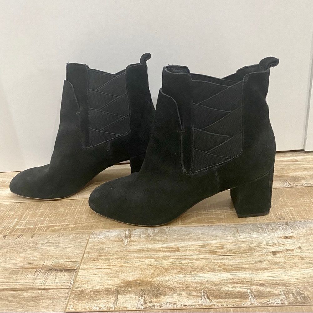 ⭐️ REBECCA MINKOFF Suede Heeled Boot Jodhpur Ankle Bootie